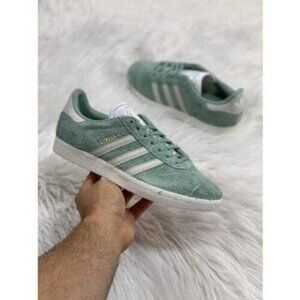 Adidas Gazelle Low Womens Sportswear Sneaker Shoes Blue IG4393 NEW Multi Sz